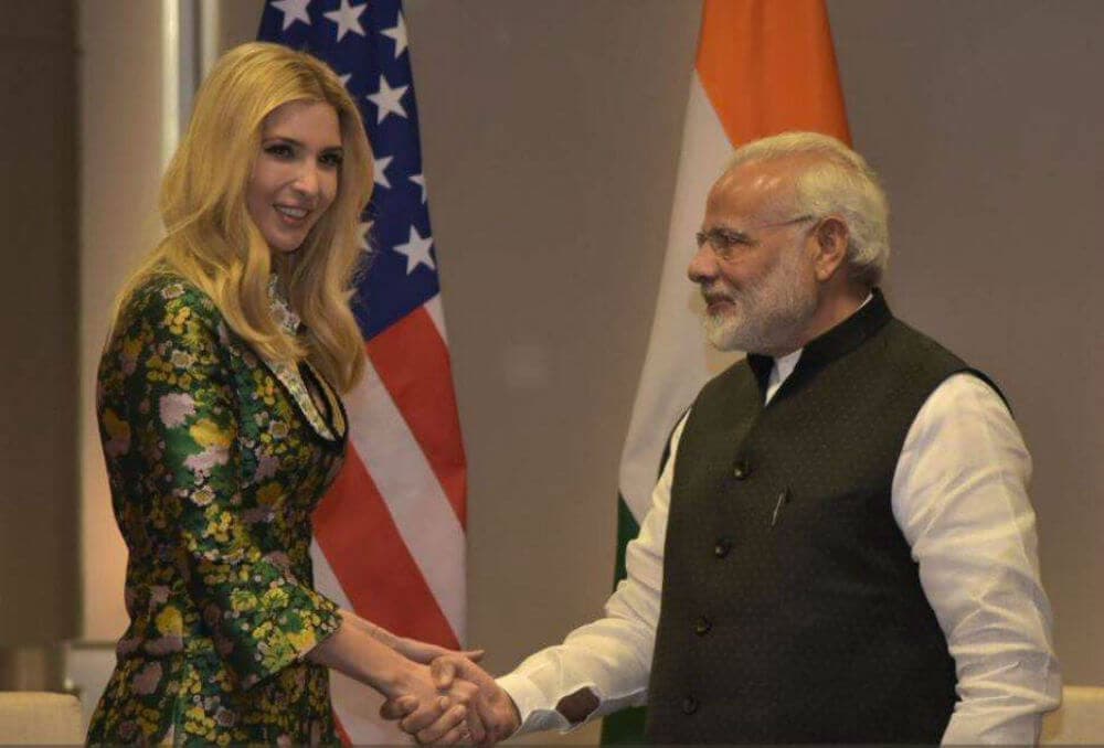 GES 2017-narendra modi-ivanka trump