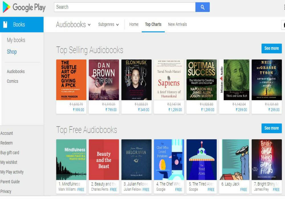 google play-audiobooks-india