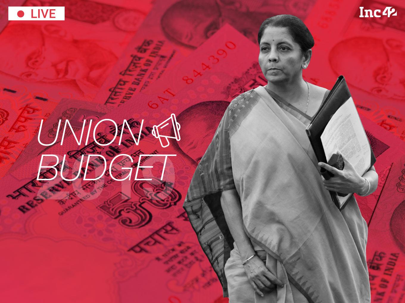 LIVE Union Budget 2019: News, Analysis & Impact On Indian Startup Ecosystem