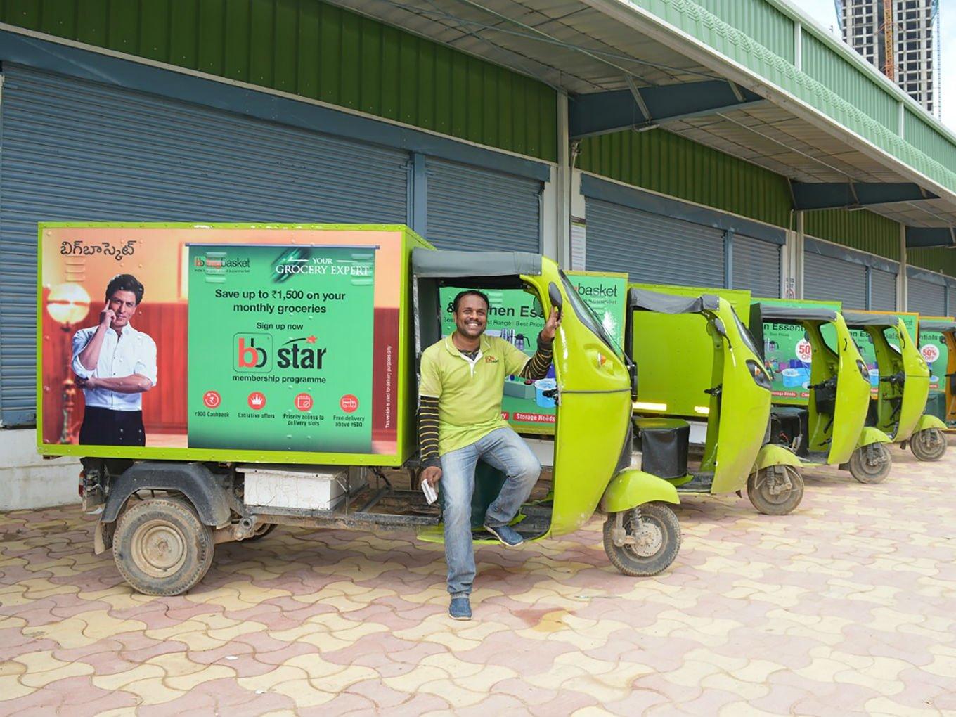 Big basket bike delivery on sale