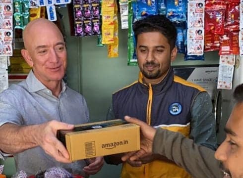 Bezos’ Final Gift To Piyush Goyal: Amazon Partners With Kirana Stores