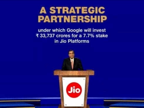 Breaking: Google Invests $4.5 Bn In Reliance Jio For 7.73%