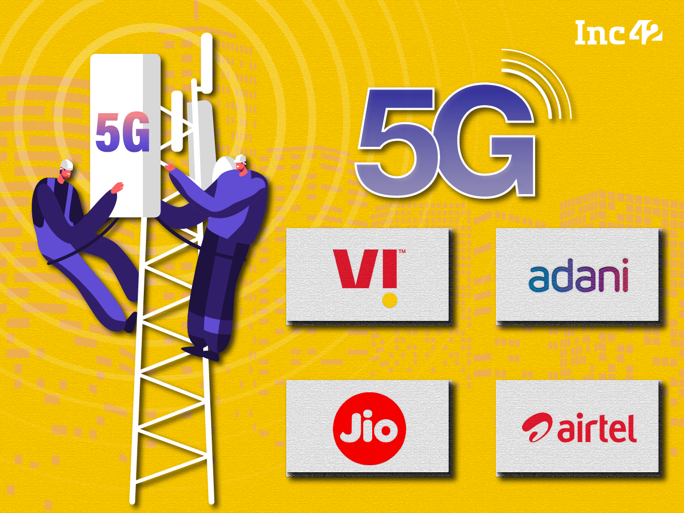 5G Auction: Jio, Airtel, Vi and Adani make bids worth INR 1.5 Lakh Cr