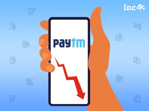 Paytm Slumps 5% Further; Market Cap Falls To $2.5 Bn