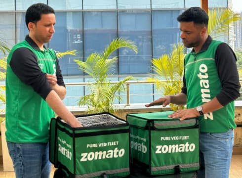 Zomato Launches ‘Pure Veg Fleet’ To Cater To Vegetarian Customers