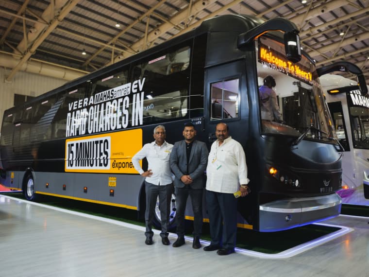 Exponent Energy Unveils 15-Minute Charging For Ebuses In Partnership With Veera Vahana