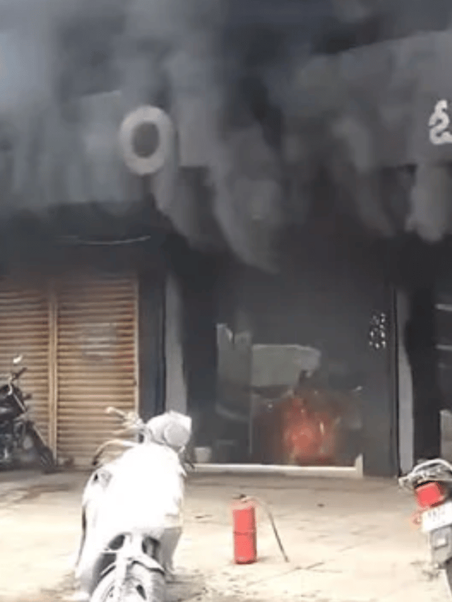 Frustrated Customer Sets Ola Electric Showroom On Fire In Karnataka