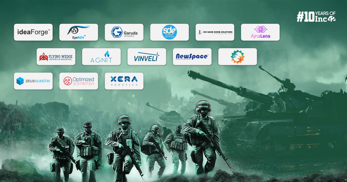 14 Defence Tech Startups Fuelling The ‘Make In India’ Drive In Defence