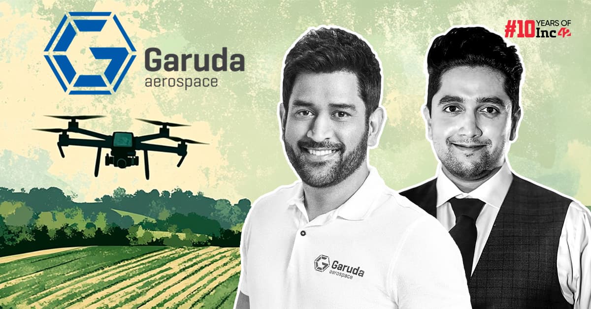 MS Dhoni Tops Up Bet On Drone Startup Garuda Aerospace