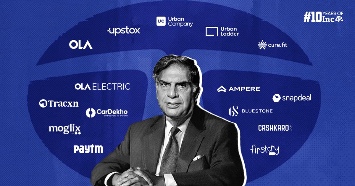 Ratan Tata’s Portfolio: 18 Startups That Highlight His Investment Acumen