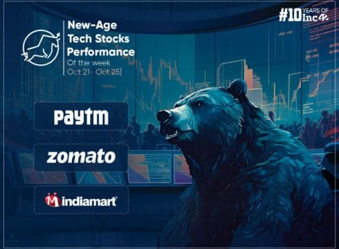 Bloodbath In New-Age Tech Stocks Amid Broader Market Crash, Paytm Only Gainer This Week