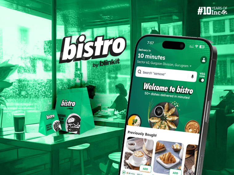 Exclusive: Blinkit Launches New App ‘Bistro’ To Take On Zepto Cafe