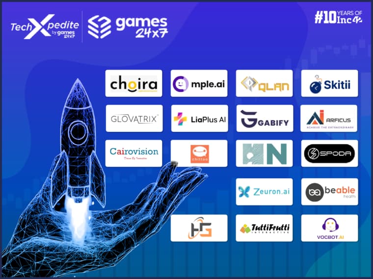 Meet The 17 Startups Selected For Games24x7's TechXpedite Accelerator Programme