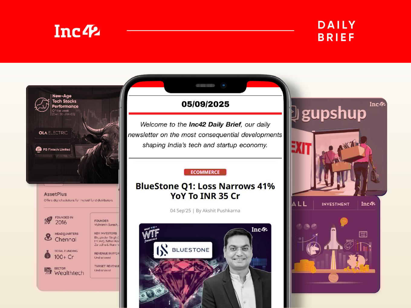 BlueStone’s Q1 Scorecard, Gupshup Axes 100 Jobs & More