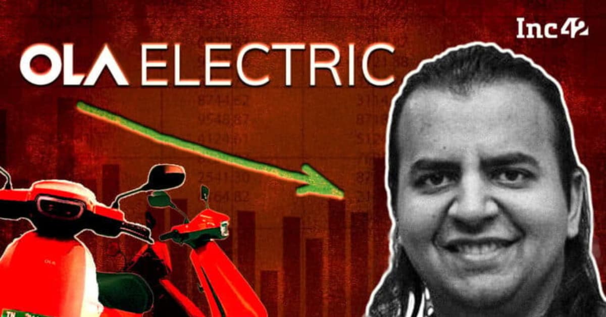 SoftBank Sells Another 2.15% Stake In Ola Electric