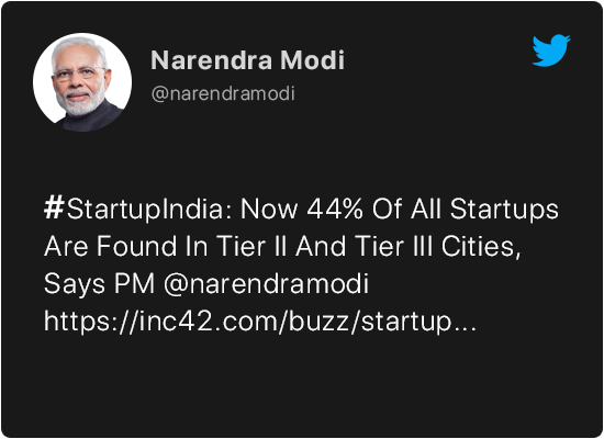 Narendra Modi on Startups