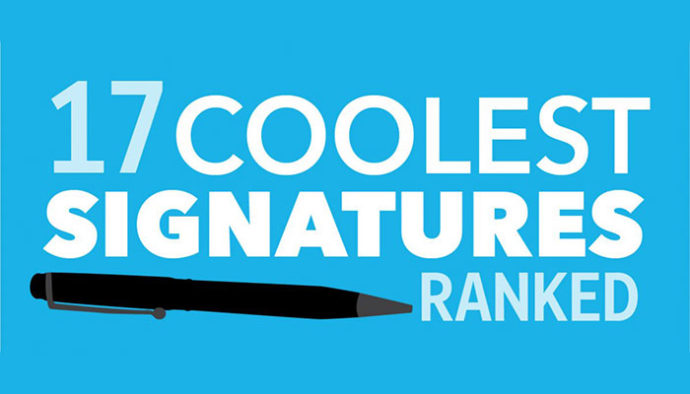 Checkout These 17 Awesome Signatures From Some Famous People - Inc42 Media