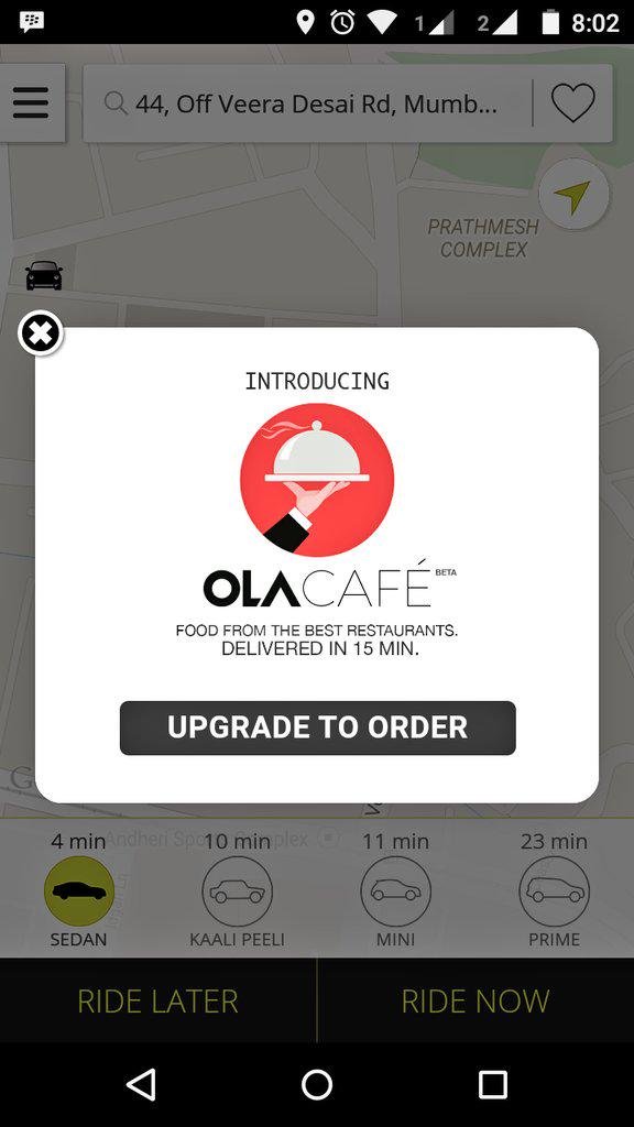 food delivery ola