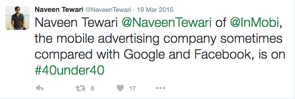 Naveen was a bit late on twitter,if you know what we mean ;)