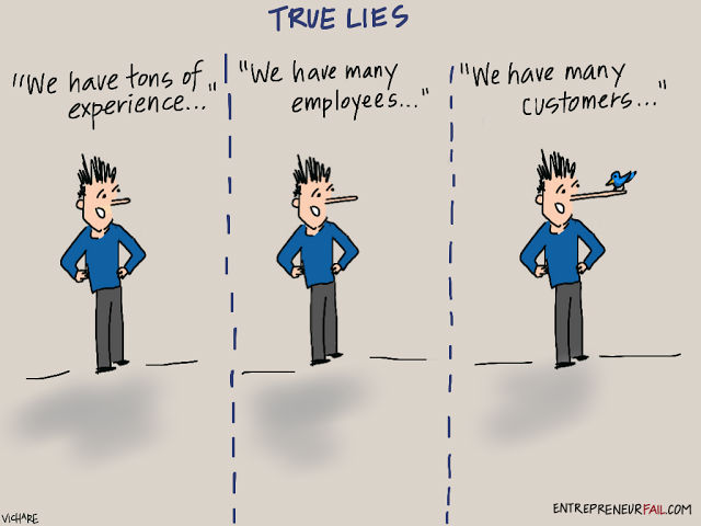 #entrepreneurfail True Lies
