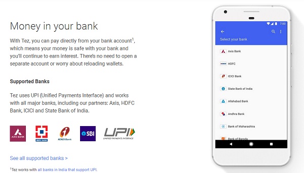 google-tez-mobile payments-upi