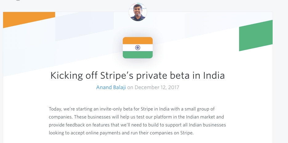 stripe-digital payments-india