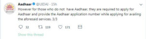 Aadhaar Necessary To Open Bank Accounts, Tatkal Passports; Clarifies UIDAI