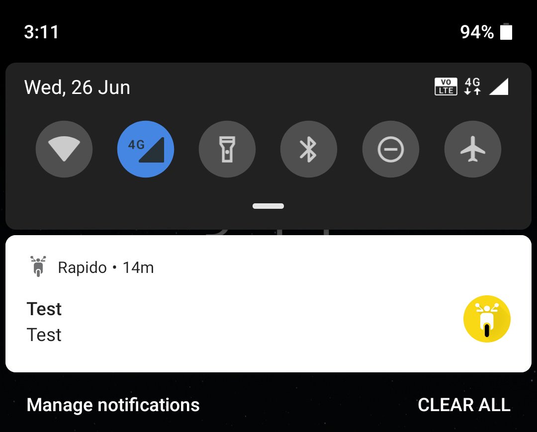 Rapido Tests Users' Attention With A Strange Push Notification