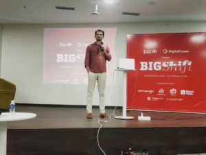 BIGShift Kochi saw Sijo take the stage to explain the ways of finding the right cofounder