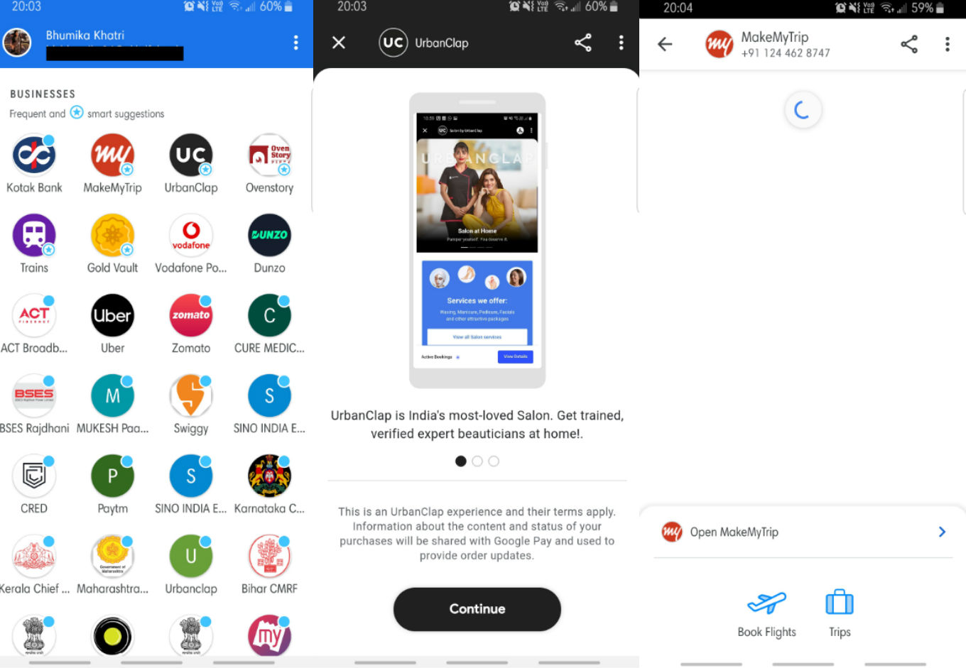 Google Pay Adds MakeMyTrip, UrbanClap Integration On Spot Platform