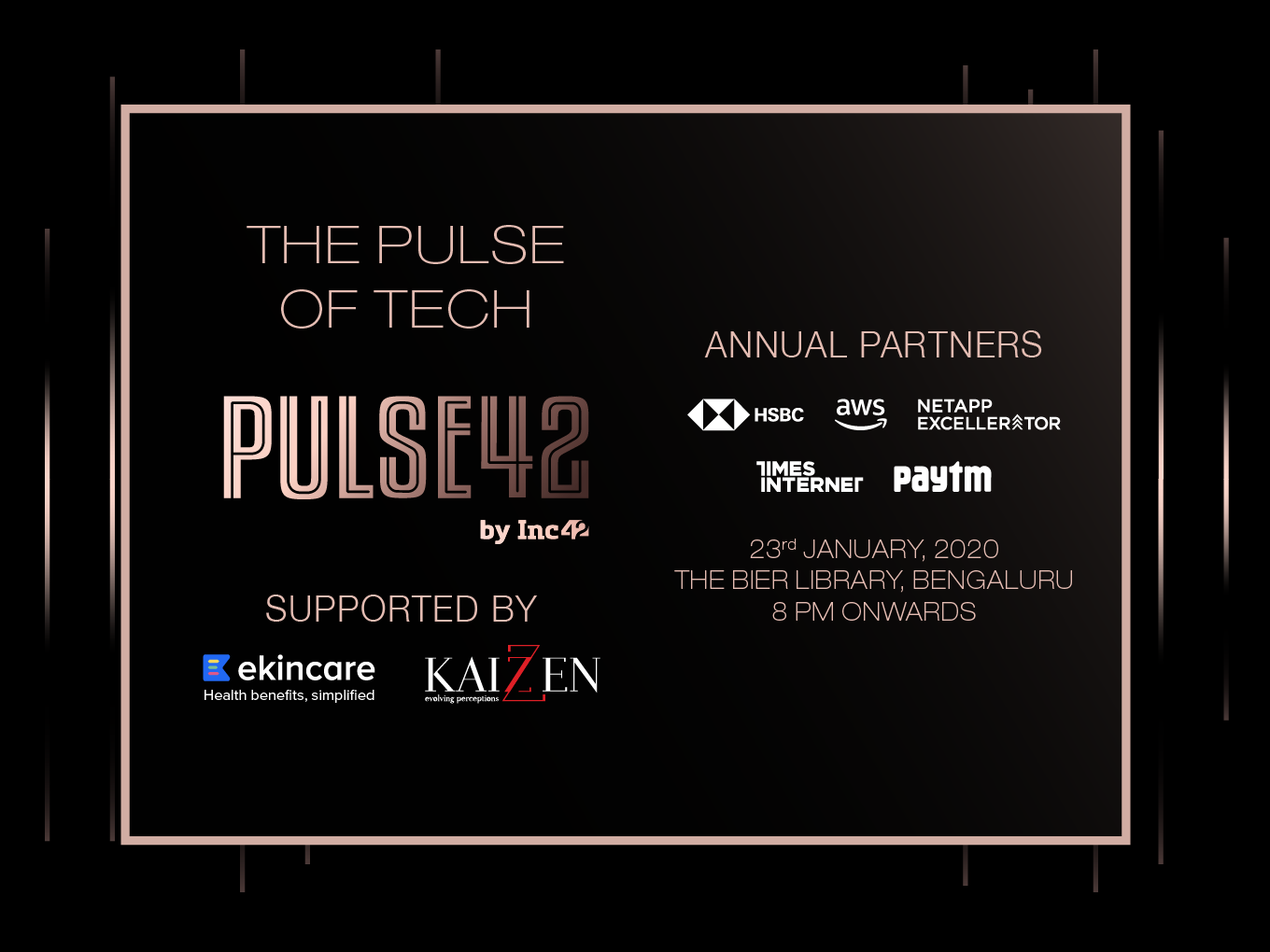 Kick Off 2020 On The Right Note At Pulse42 By Inc42 In Bengaluru