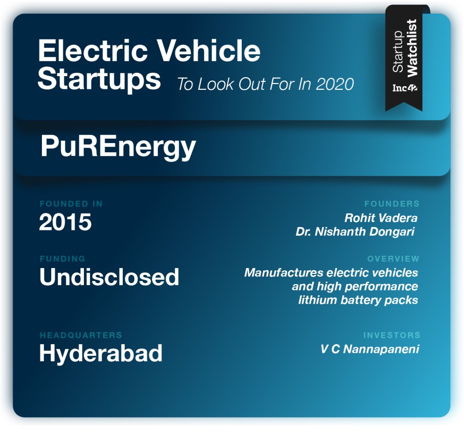 PuREnergy Electric Vehicle Startups