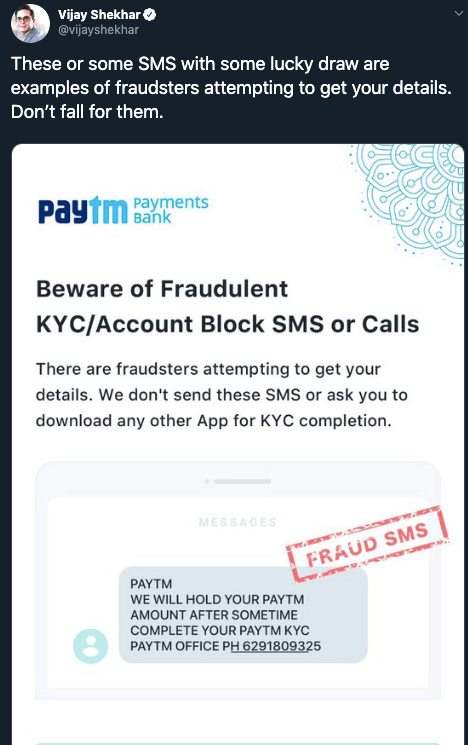 Paytm Payments Bank Gives Govt Crucial Information To End Phishing