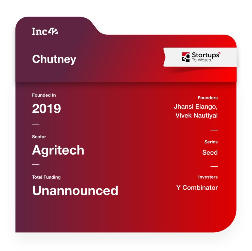30 Startups To Watch: The Startups That Caught Our Eye In March 2020 chutney startup