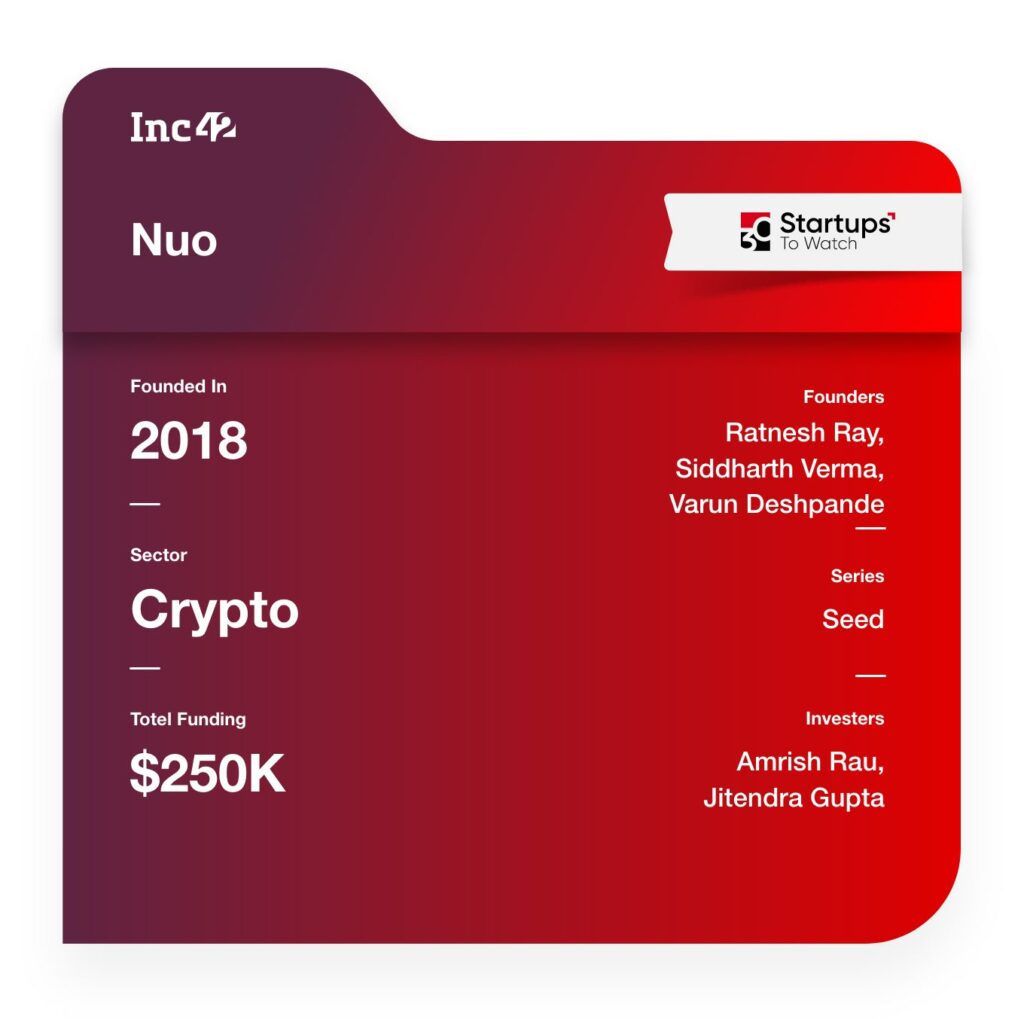 Nuo crytocurrency startup