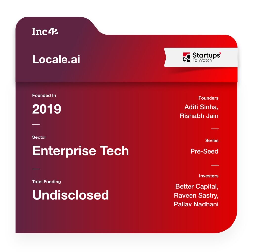 30 Startups To Watch: locale.ai