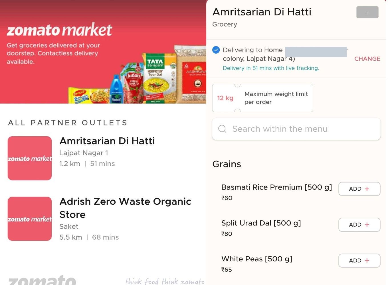 #StartupsVsCovid19: Zomato Launches Zomato Market To Offer Grocery Delivery