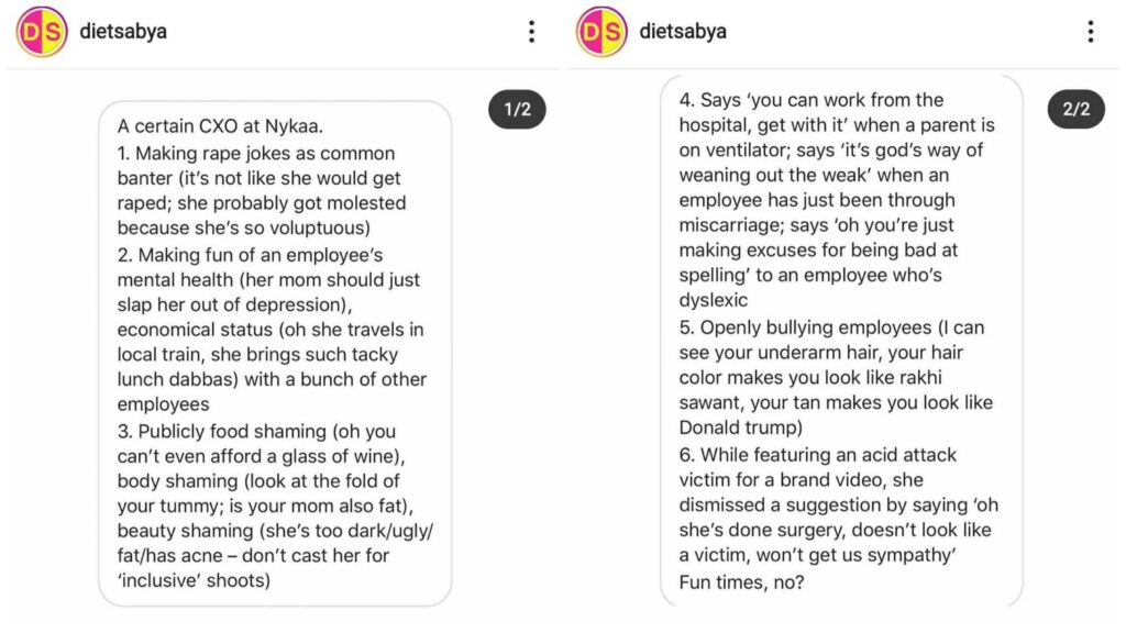 Nykaa CXO Called Out For Creating Toxic Culture, Rape Jokes