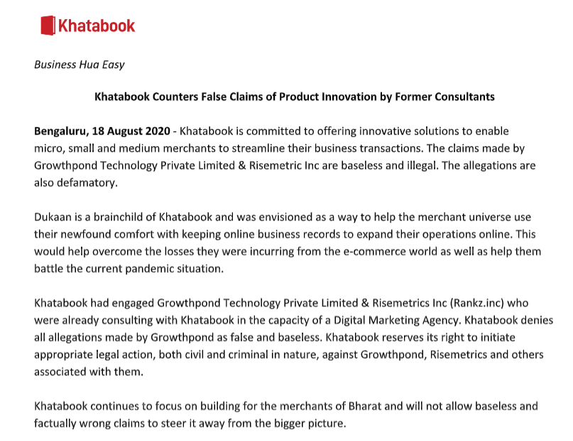 Khatabook’s $300 Mn SMB Empire Hit By Dukaan Plagiarism Allegations