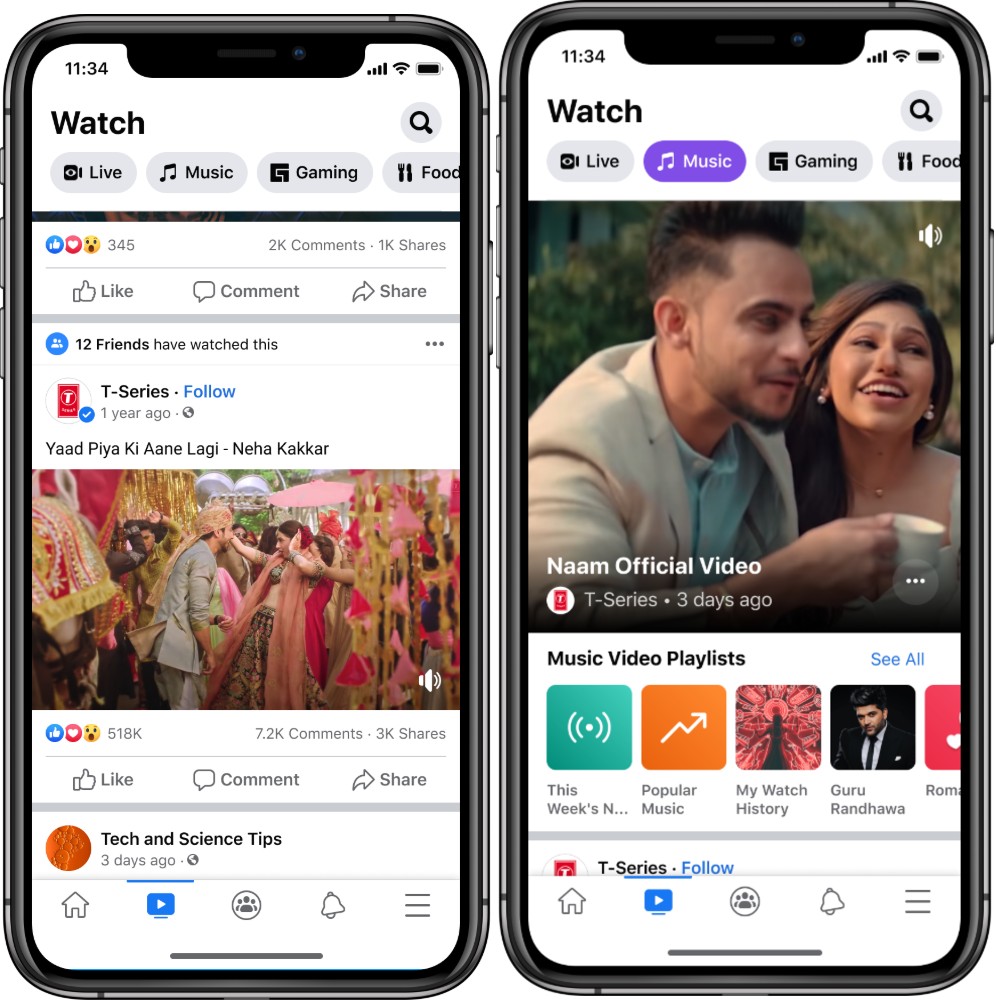 Facebook Introduces Music Videos On Watch To Boost Social Sharing Experiences