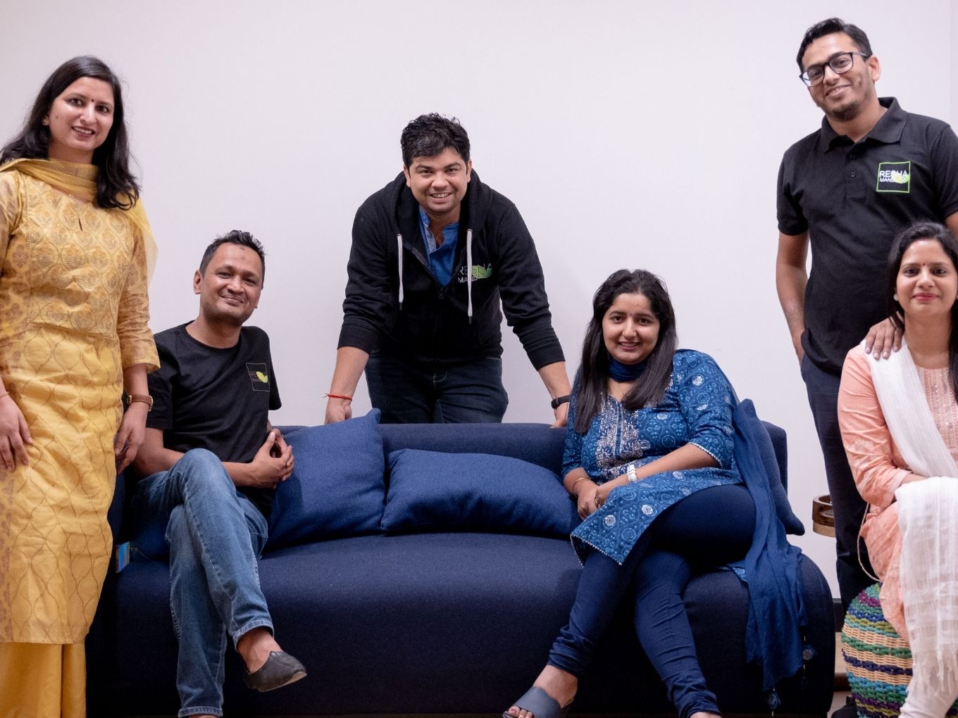 At the helm, (l-r) Sheelu Agarwal with husband Saurabh Agarwal, Chief Technology Officer, Mayank Tiwari, CEO with his wife Natasha Tiwari and Utkarsh Apoorva, Co-founder and CBO with his wife Monica Apo