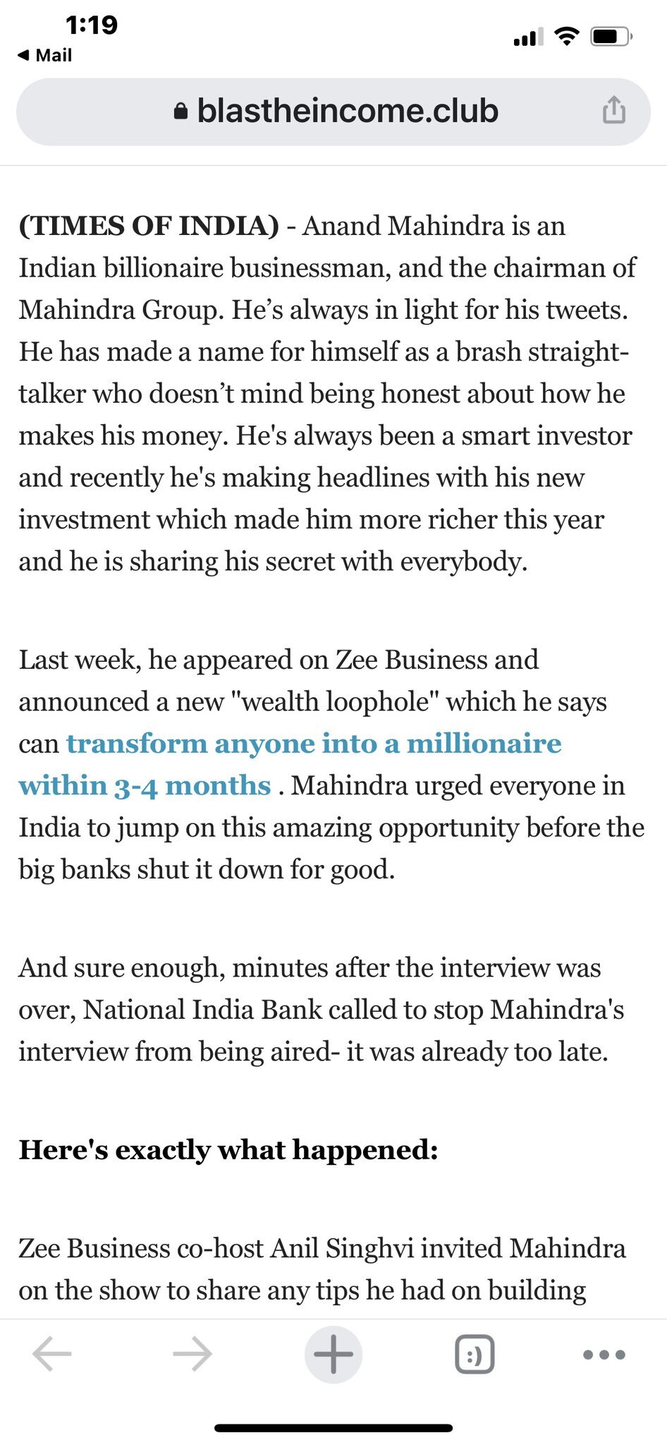 Anand Mahindra Denies Investing In Crypto, Slams ‘Fake’ Report