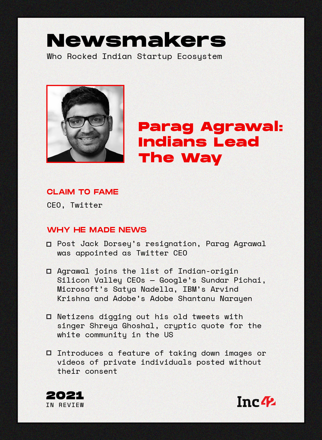 Parag Agrawal — Indians Lead The Way