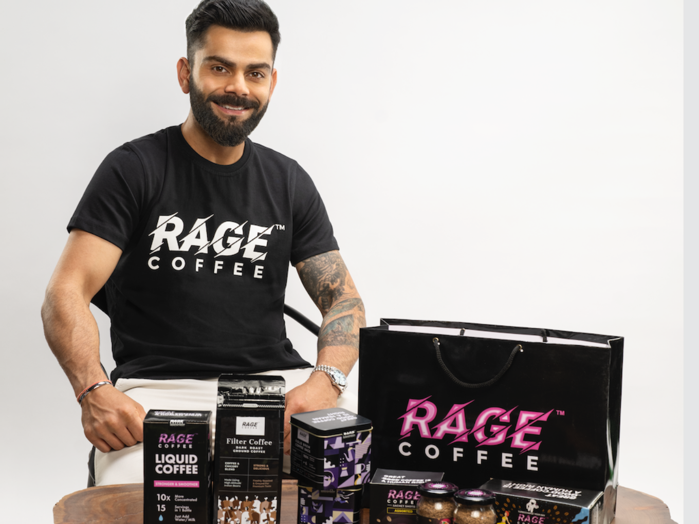Cricketer Virat Kohli Invests In D2C Brand Rage Coffee