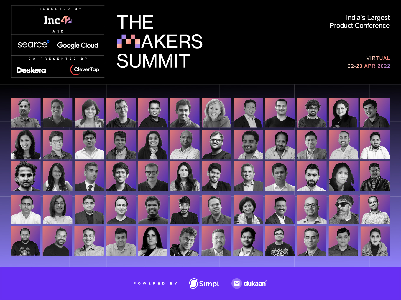 Announcing The Makers Summit 2022 Lineup: Sridhar Vembu, Gaurav Munjal, Rajoshi Ghosh & 60+ Product Leaders Under One Roof