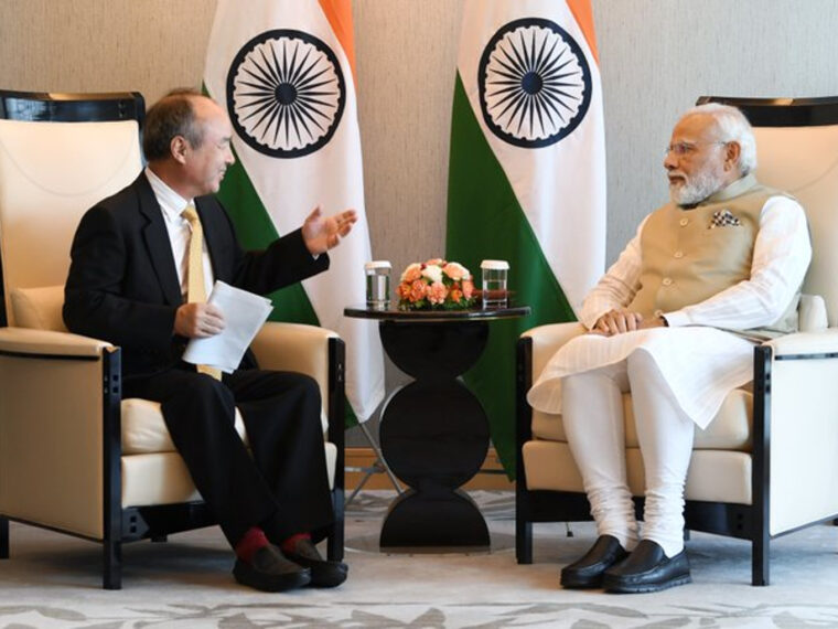PM Modi Meets SoftBank CEO Masayoshi Son