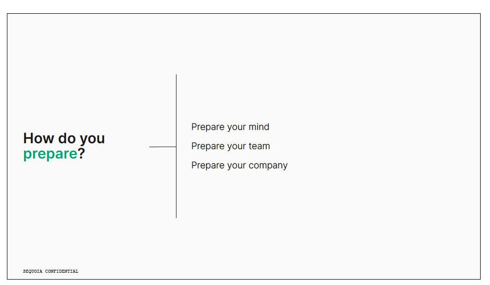 Sequoia: How do you prepare your mind, team and company