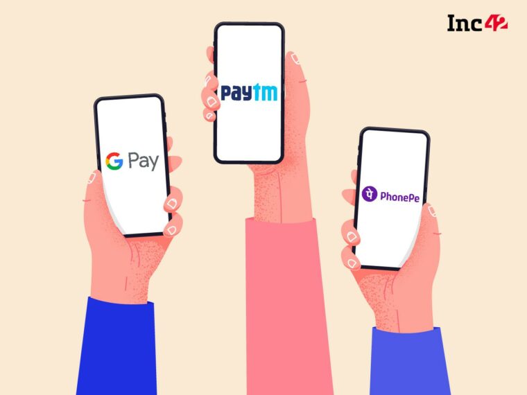 PhonePe, Google Pay & Paytm Held 95% Share In UPI Transactions In July 2022