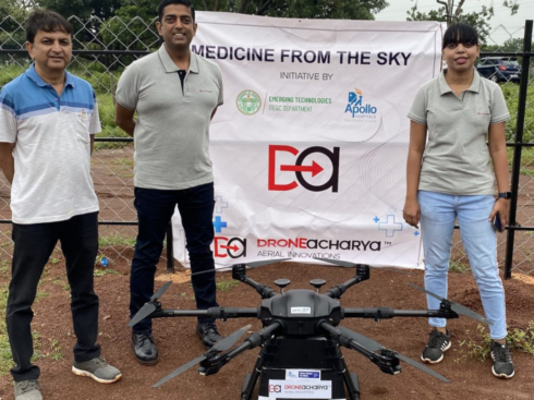 DroneAcharya Shares Hit Upper Circuit Of 10% On Friday, Up 79% From Listing Price