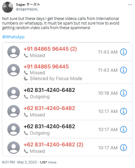 Thousands of WhatsApp users in the country are said to have been impacted by spam calls that have flooded WhatsApp users in the past few days.